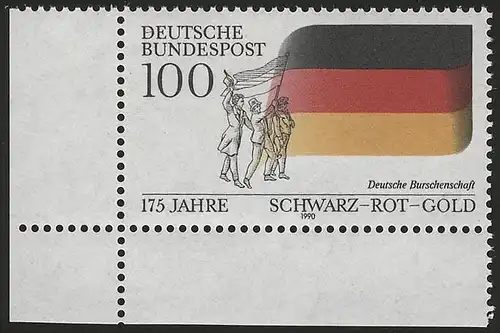1463 Schwarz-Rot-Gold ** Ecke u.l.
