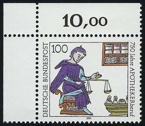 1490 Profession de pharmacien ** Coin o.l.