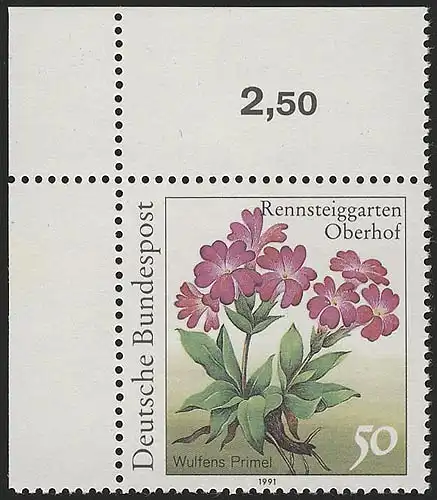 1506 Wulfens Primel 50 Pf ** coin o.l.