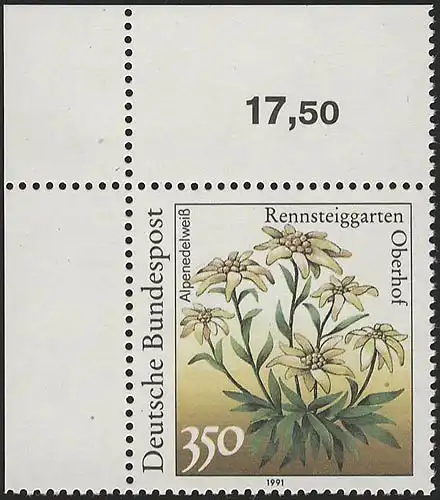 1509 Alpenedelweis 350 Pf ** Coin o.l.
