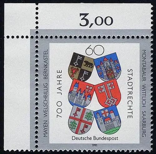 1528 Stadtrechte 1991 ** Ecke o.l.