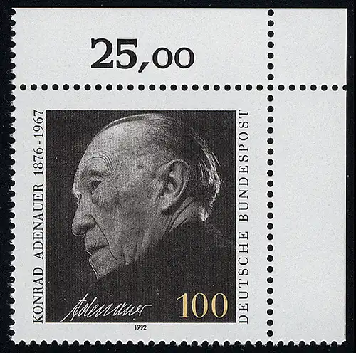 1601 Konrad Adenauer ** Coin o.r.
