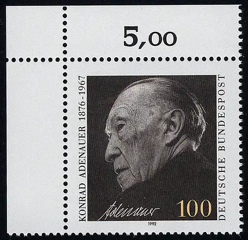 1601 Konrad Adenauer ** Coin o.l.
