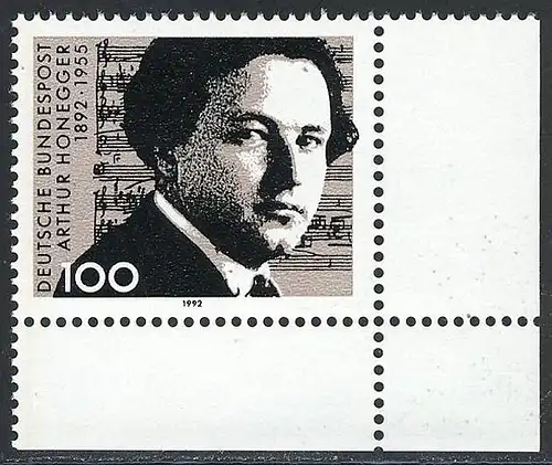 1596 Arthur Honegger ** Ecke u.r.