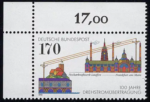 1557 Transmission d'énergie par courant alternatif ** coin o.l.