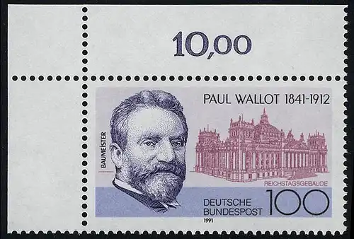 1536 Paul Wallot ** Coin o.l.