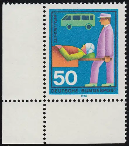 633 Services auxiliaires 50 Pf Protection contre les accidents ** Coin et l.