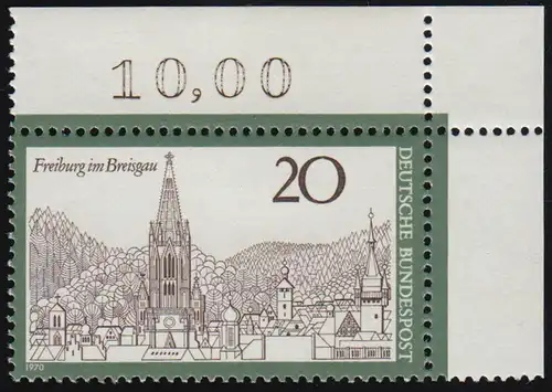 654 Tourisme Fribourg im Breisgau ** Coin o.r.