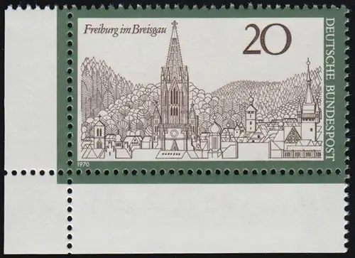654 Tourisme Fribourg im Breisgau ** Coin u.l.