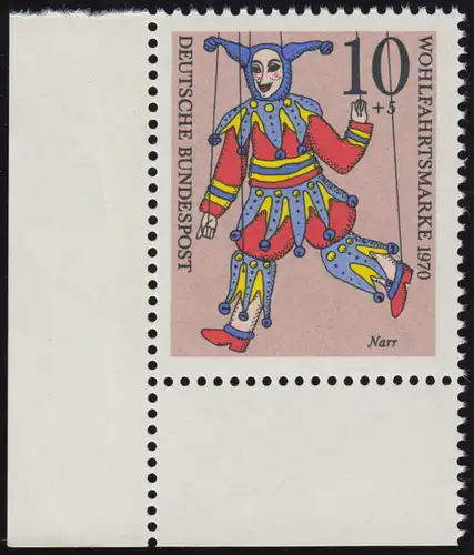 650 Marionnettes de bien-être 10+5 Pf Narr ** coin et l.