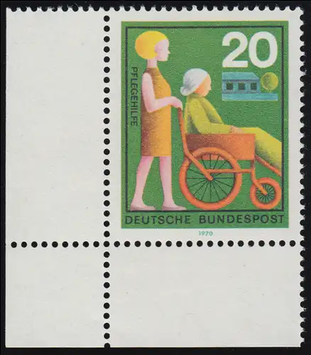 631 Hilfsdienste 20 Pf Pflegehilfe ** Ecke u.l.
