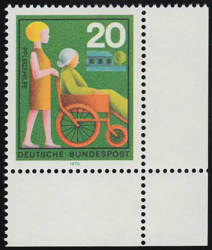 631 Hilfsdienste 20 Pf Pflegehilfe ** Ecke u.r.