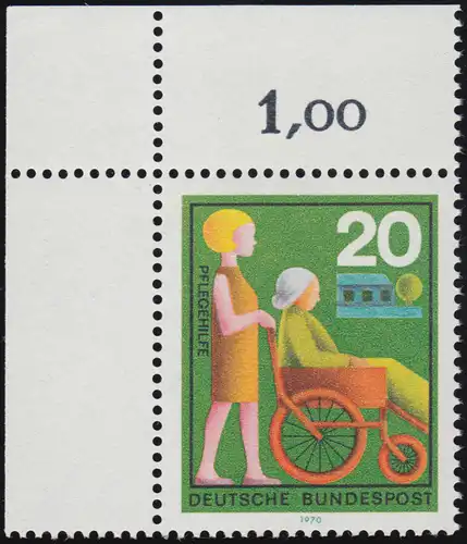 631 Services auxiliaires 20 Pf Aide aux soins ** Coin o.l.