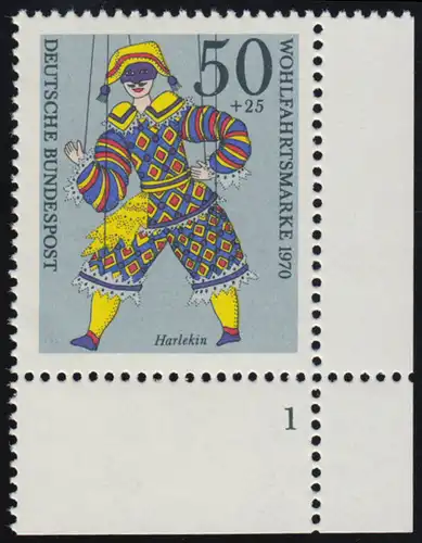 653 Marionnettes 50+25 Pf Harlekin ** FN1