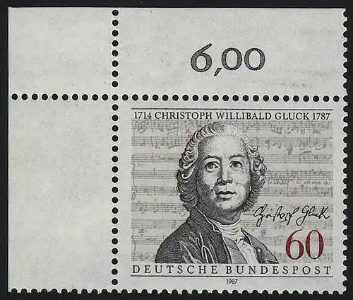 1343 Christoph Willibald Gluck ** Ecke o.l.