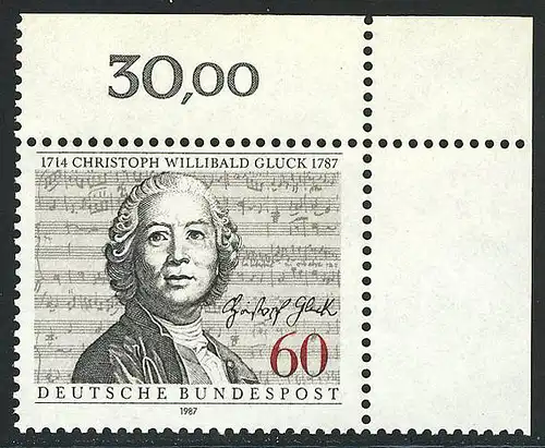 1343 Christoph Willibald Gluck ** Ecke o.r.