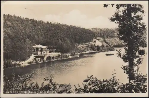 Landpost Goldentraum über GREIFFENBERG LAND (SCHLESIEN) 9.7.34 - passende AK