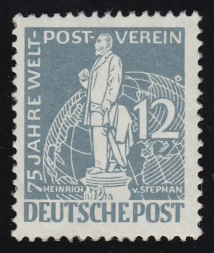 35 Stephan UPU-Universal Post Association 12 Pf. avec: Lune au-dessus de la sphère mondiale, caoutchouc neuf (*)