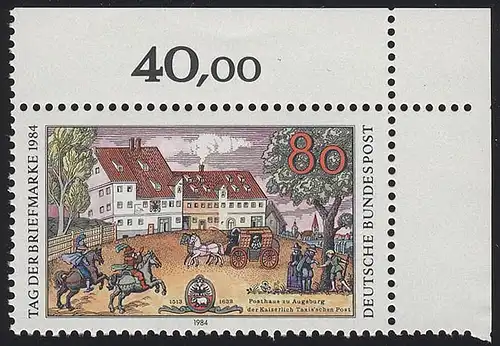 1229 Tag der Briefmarke ** Ecke o.r.