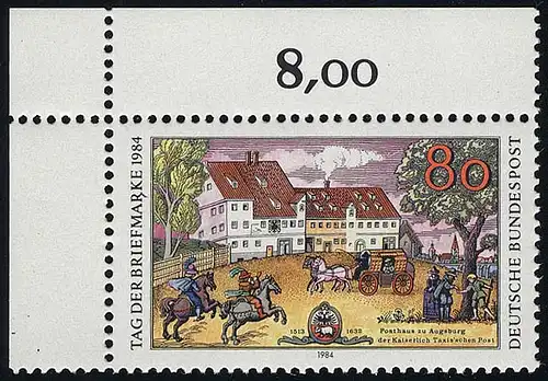 1229 Jour du timbre ** Coin o.l.