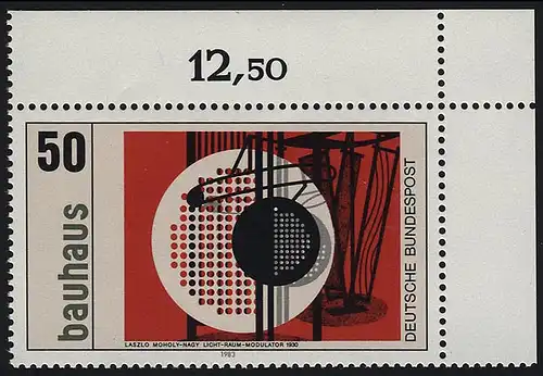 1164 Bauhaus Laszlo Moholy-Nagy 50 Pf ** Coin o.r.