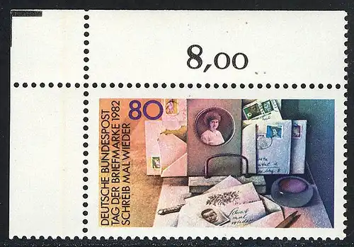 1154 Jour du timbre ** Coin o.l.