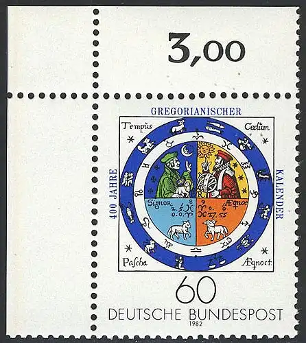 1155 Gregorianischer Kalender ** Ecke o.l.