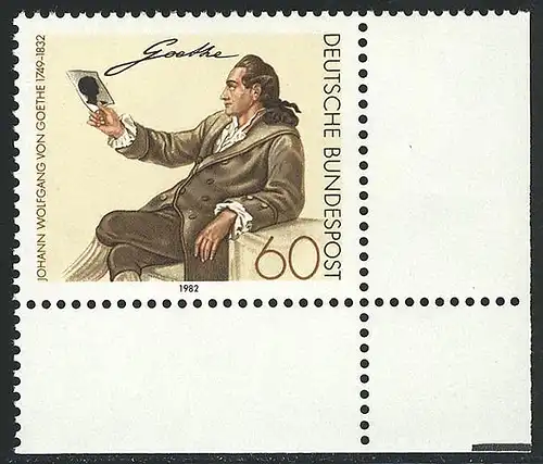 1121 Johann Wolfgang von Goethe ** Coin et r.