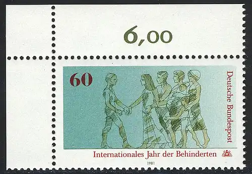 1083 Jahr der Behinderten ** Ecke o.l.