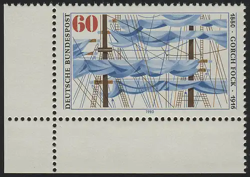 1058 Johann Kinau Gorch Fock ** Coin et l.