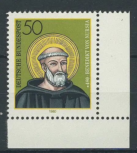 1055 Benoît de Nursia ** Coin et r.