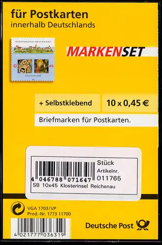 71I SB db MH Reichenau - im Blister Stand 03/2008 mit Label C, postfrisch **