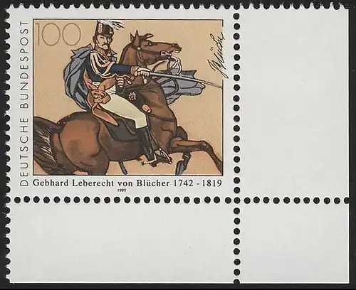 1641 Prince Blücher de l'élection ** Coin et r.