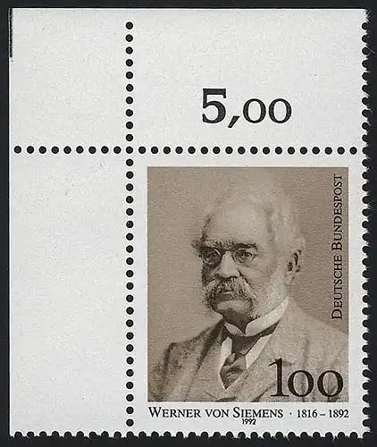 1642 Werner von Siemens ** Ecke o.l.