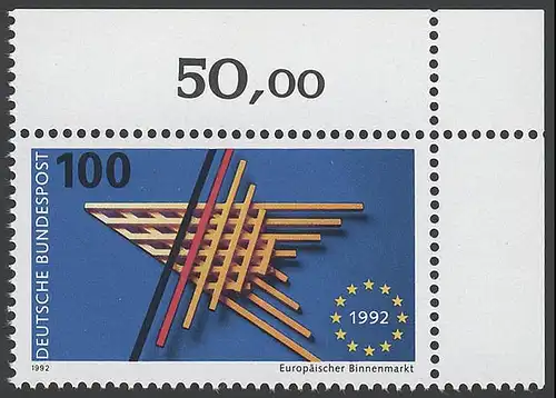 1644 Marché unique européen ** Coin o.r.