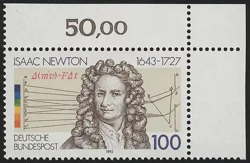 1646 Sir Isaac Newton ** Coin o.r.