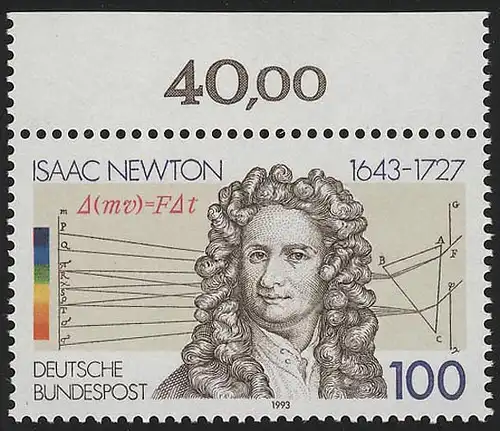 1646 Sir Isaac Newton ** Oberrand
