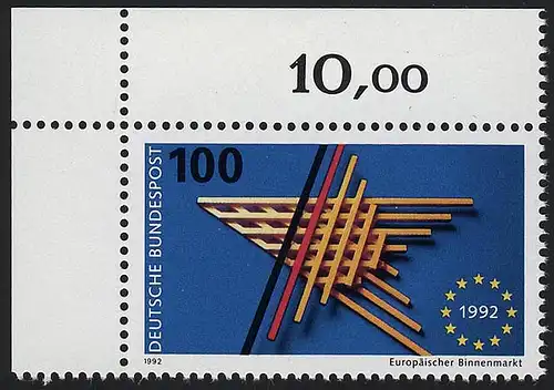 1644 Marché unique européen ** Coin o.l.