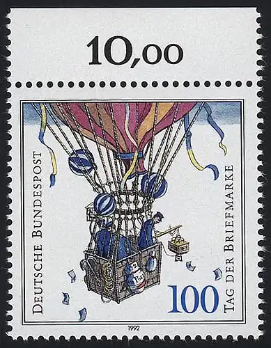 1638 Jour du timbre 100 Pf ** Haut-rand