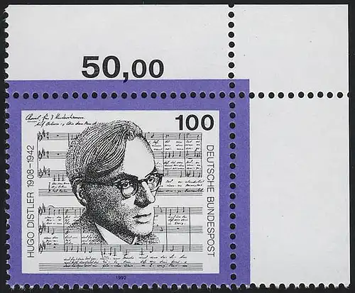 1637 Hugo Distler ** Ecke o.r.