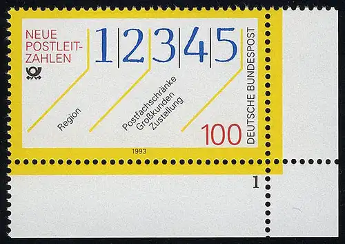 1659 Nouveaux codes postaux ** FN1