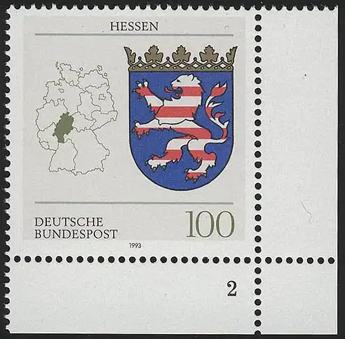 1660 Hessen 100 Pf ** FN2