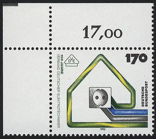 1648 VDE ** Ecke o.l.