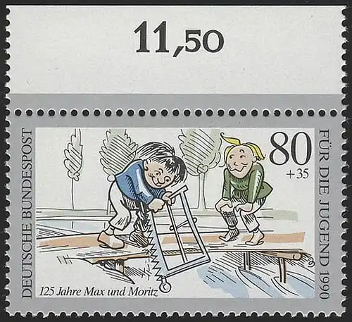 1457 Jeunesse Max et Moritz 80+35 Pf ** Oberrand
