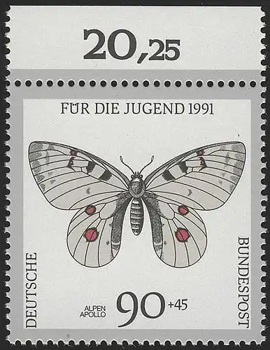 1517 Jeunes papillons 90+45 Pf ** Oberrand