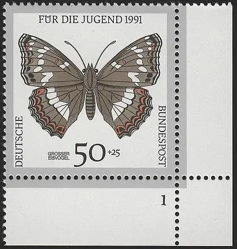 1513 Jeunes papillons 50+25 Pf ** FN1