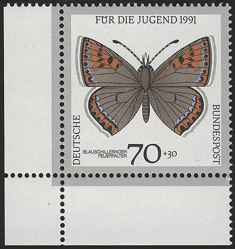 1515 Jeunes papillons 70+30 Pf ** Coin et l.