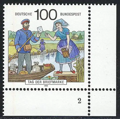 1570 Jour du timbre 100 Pf ** FN2