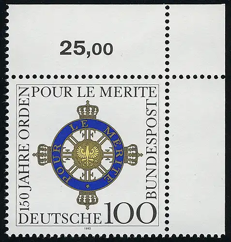 1613 Pour le mérite ** Ecke o.r.