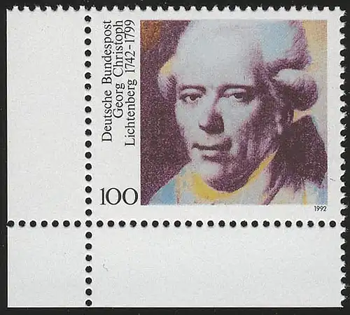 1616 Georg Christoph Lichtenberg ** Coin et l.